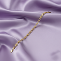 9ct Yellow Gold Bike Lock Chain Bracelet – 4.7mm