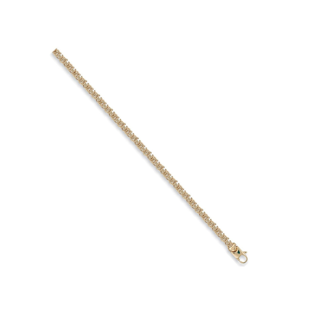 9ct Yellow Gold Flat Byzantine Chain – 5.3mm (20”)