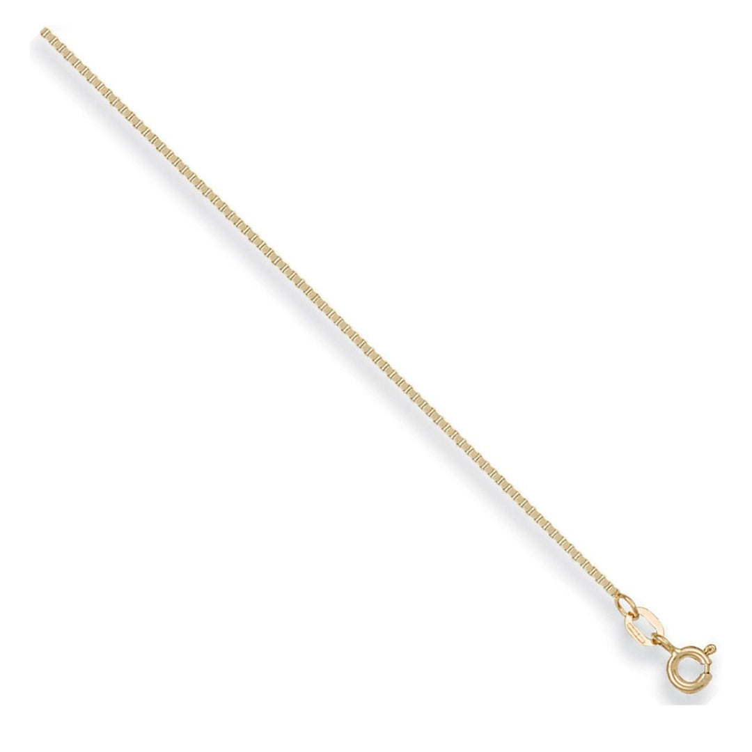 9ct Yellow Gold Box Chain – 0.9mm (20”)