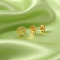 9ct Yellow Gold Tree of Life Stud Earrings – 6mm