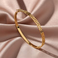 9ct Yellow Gold Greek Key Bangle