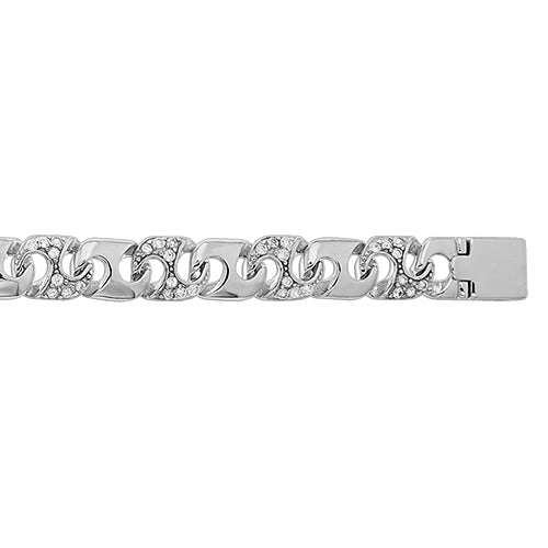 Sterling Silver Cast CZ Bracelet – Elegant Cubic Zirconia Tennis Bracelet