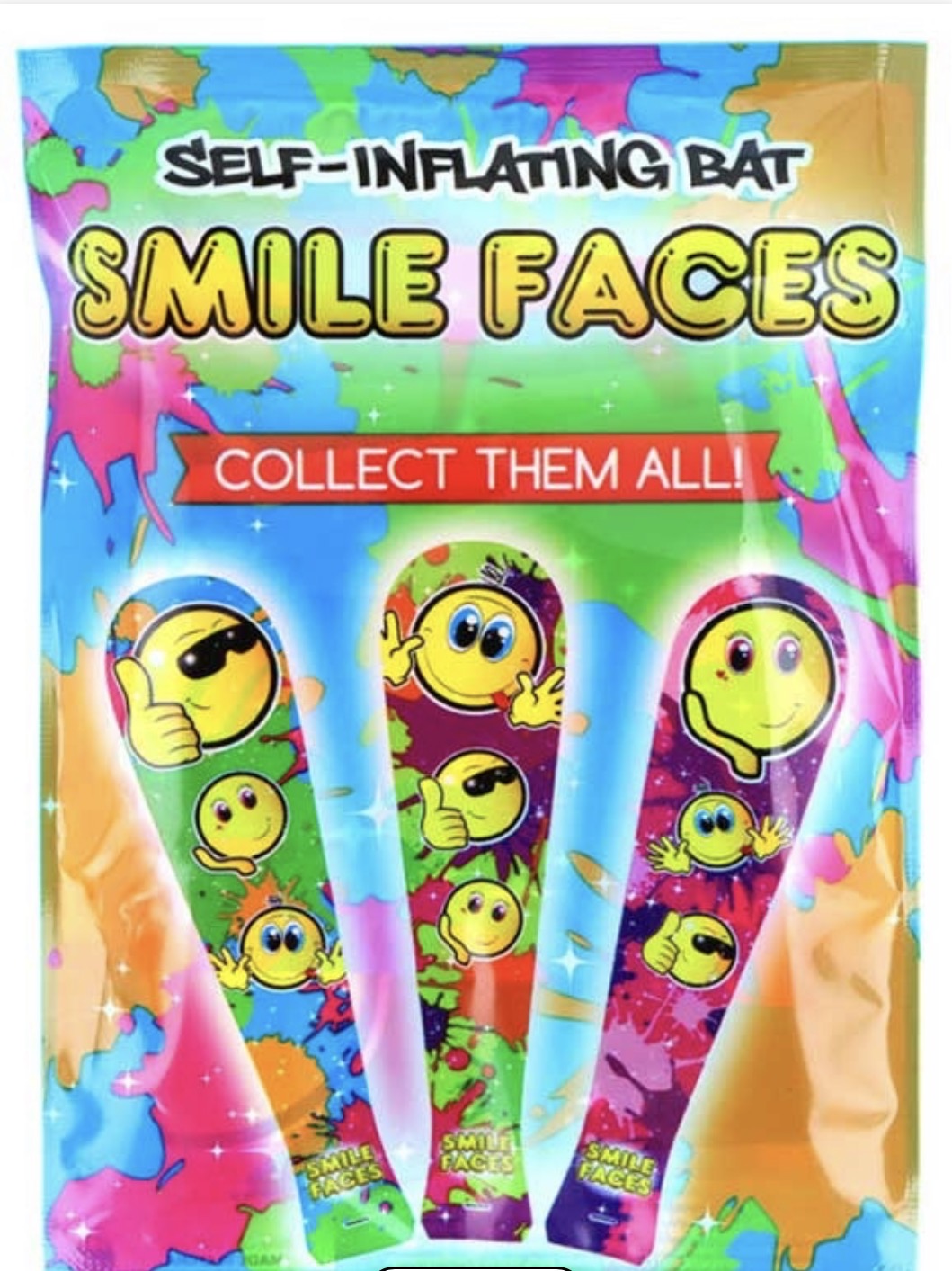 Smile Faces Self-Inflating Bats